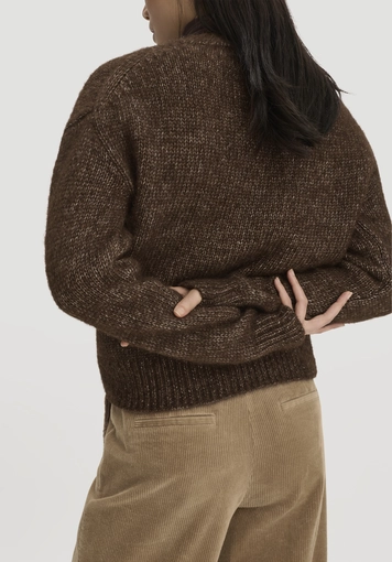 Strickjacke Relaxed aus Alpaka und Bio-Baumwolle - 3