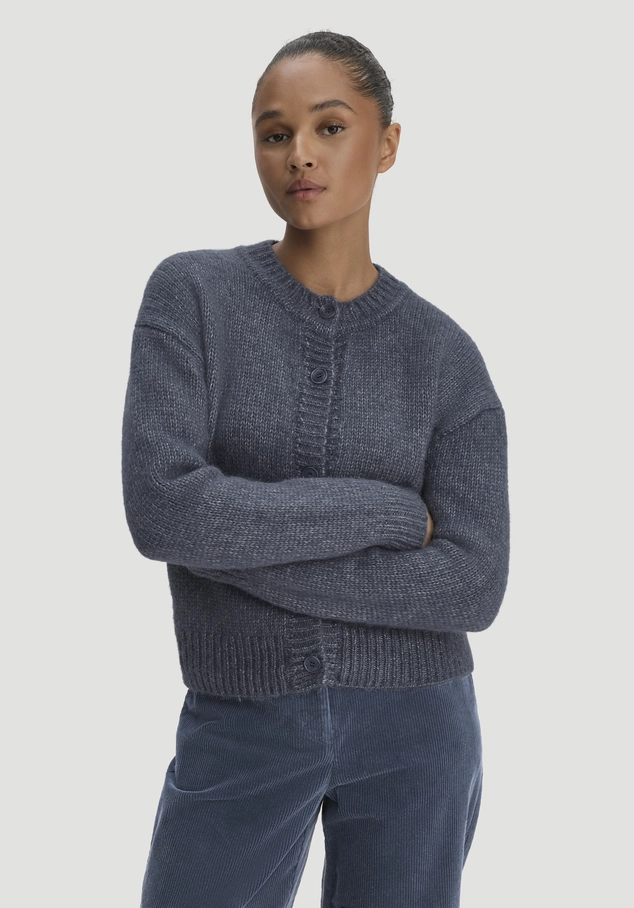 Strickjacke Relaxed aus Alpaka und Bio-Baumwolle