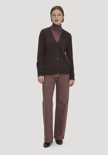 Strickjacke Relaxed aus Bio-Schurwolle mit Cashmere - 1