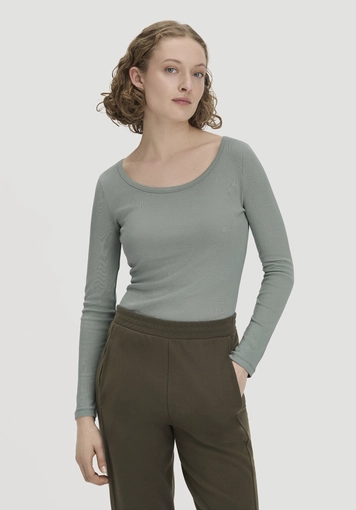 Softrib longsleeve fitted made from organic cotton and TENCEL™ Modal - 0