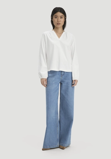 Jersey-Bluse Relaxed aus reiner Bio-Baumwolle - 1