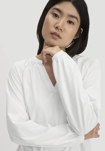Relaxed jersey blouse made from pure organic cotton - 3