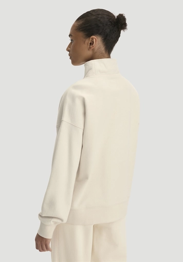 Oversized Troyer sweatshirt made from organic cotton with recycled cotton - 2