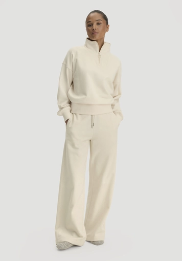 Sweathose Wide Leg Relaxed aus Bio-Baumwolle mit Recycling-Baumwolle - 0