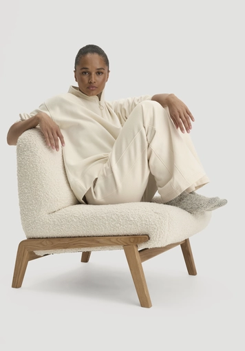Sweathose Wide Leg Relaxed aus Bio-Baumwolle mit Recycling-Baumwolle - 3