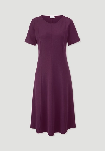 Jersey Kleid Kniebedeckend Slim aus reiner Bio-Baumwolle - 5