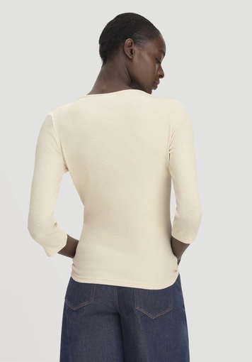 Boatneck Longsleeve Slim made from organic cotton - 2