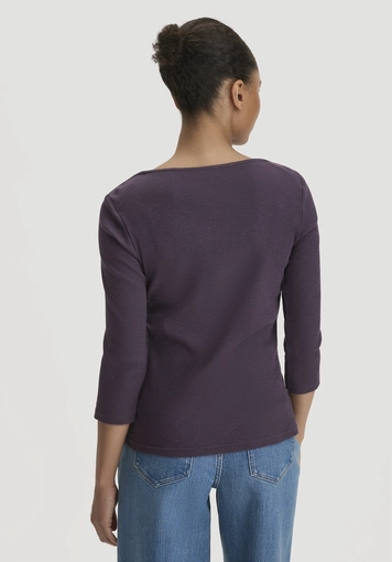 Boatneck Longsleeve Slim made from organic cotton - 2