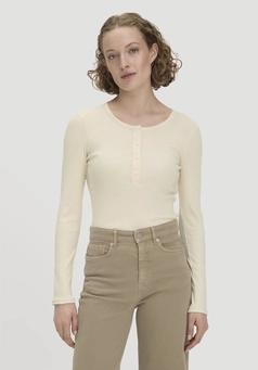 Longsleeve Henley Slim aus Bio-Baumwolle