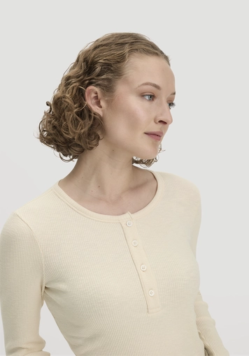 Henley Slim long-sleeved shirt made from organic cotton - 3