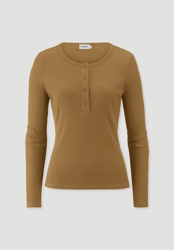 Longsleeve Henley Slim aus Bio-Baumwolle Longsleeve Henley Slim aus Bio-Baumwolle