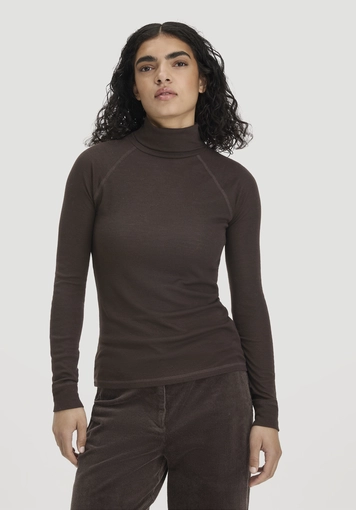 Longsleeve Slim aus Bio-Schurwolle und TENCEL™ Lyocell - 0