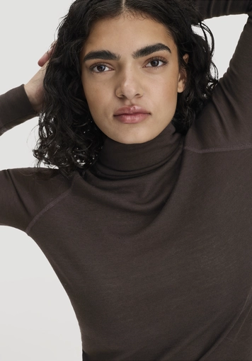 Longsleeve Slim aus Bio-Schurwolle und TENCEL™ Lyocell - 3