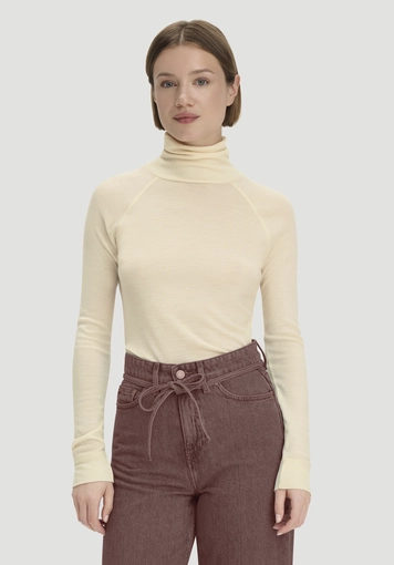 Longsleeve Slim aus Bio-Schurwolle und TENCEL™ Lyocell - 0