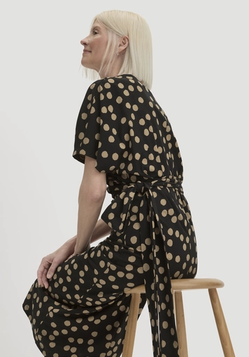 Jersey Kleid Midi Oversize aus reiner Bio-Baumwolle - 3