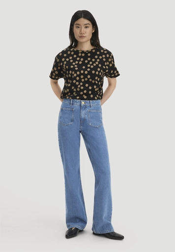 Print T-Shirt Oversize aus reiner Bio-Baumwolle - 1
