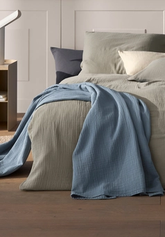 Pure organic cotton muslin bedding set